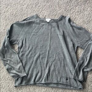 Calvin Klein Charcoal Knit lightweight sweater top